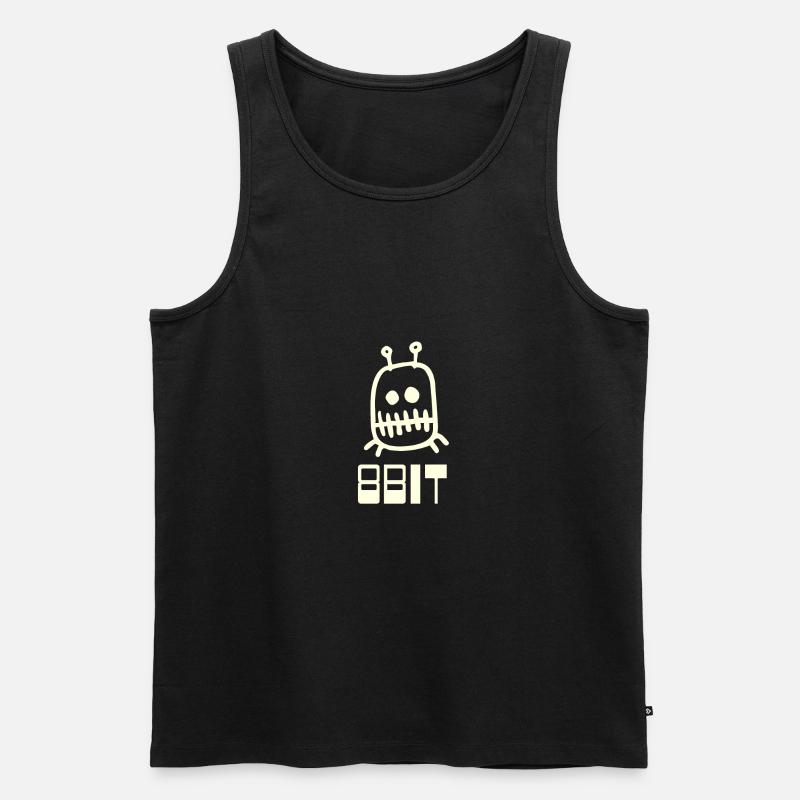 Ordinateur 8bit - Débardeur bio Premium Homme - noir
