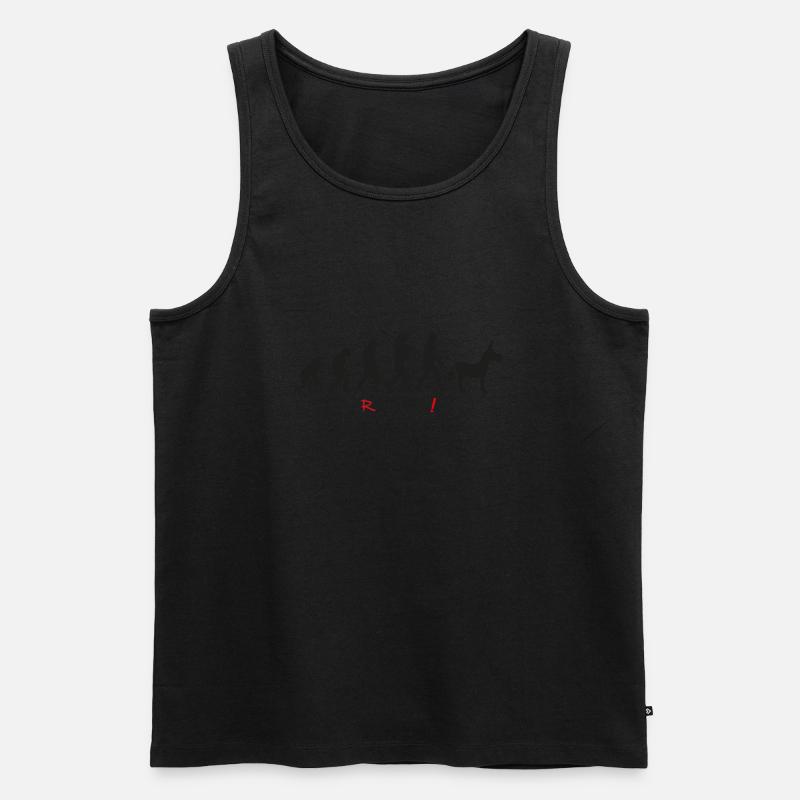 Évolution révolution humour âne cool - Débardeur bio Premium Homme - noir