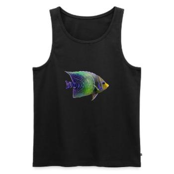 Coral fish - Men's Premium Organic Tank Top - black - Front - AI Model Male 178 light (178cm)