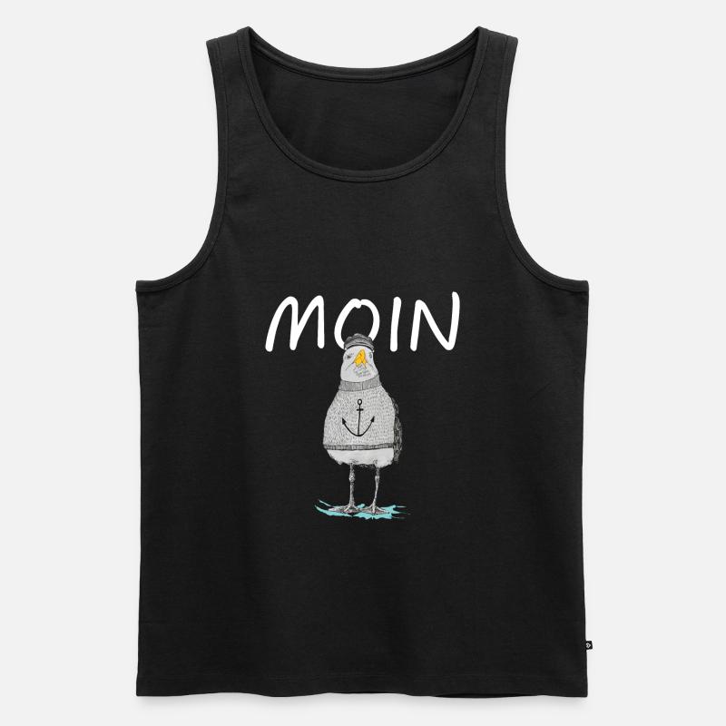 MOIN - MÖVE - Männer Premium Bio Tank Top - Schwarz