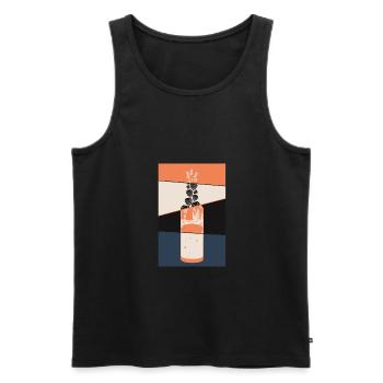 Craft Beer Art Brewer Hobby Brewer Brewmaster - Men's Premium Organic Tank Top - black - Front - AI Model Male 178 light (178cm)