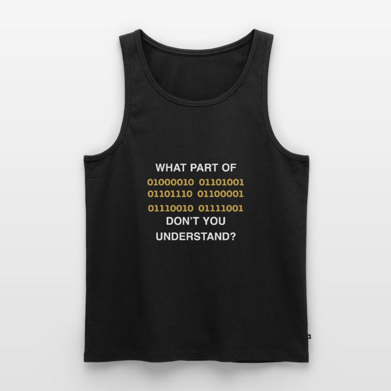 Software engineer code Men's Premium Organic Tank Top