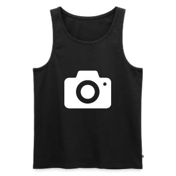 Photographie Movie Camera Fotograf - Männer Premium Bio Tank Top - Schwarz - Vorne - AI Model Male 178 light (178cm)