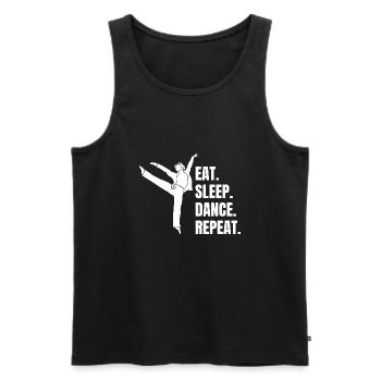 Dancing Sport Dance Sport Hobby Dancer Gift - Men's Premium Organic Tank Top - black - Front - AI Model Male 178 light (178cm)