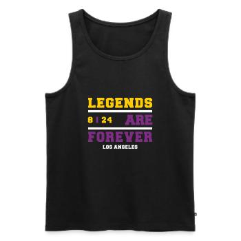 Legends Are Forever - Men's Premium Organic Tank Top - black - Front - AI Model Male 178 light (178cm)