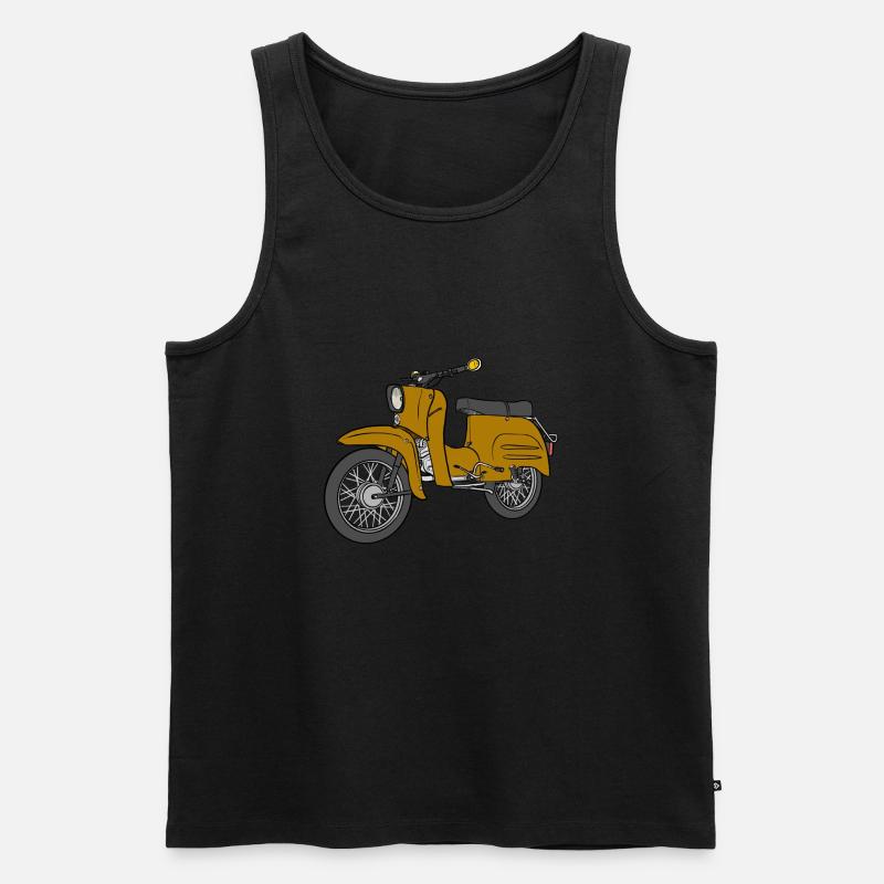 Simson Schwalbe Schwälbchen - Männer Premium Bio Tank Top - Schwarz