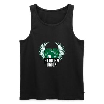Afrikanische Union - Männer Premium Bio Tank Top - Schwarz - Vorne - AI Model Male 178 light (178cm)