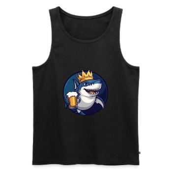 Hai Beer - Men's Premium Organic Tank Top - black - Front - AI Model Male 178 light (178cm)
