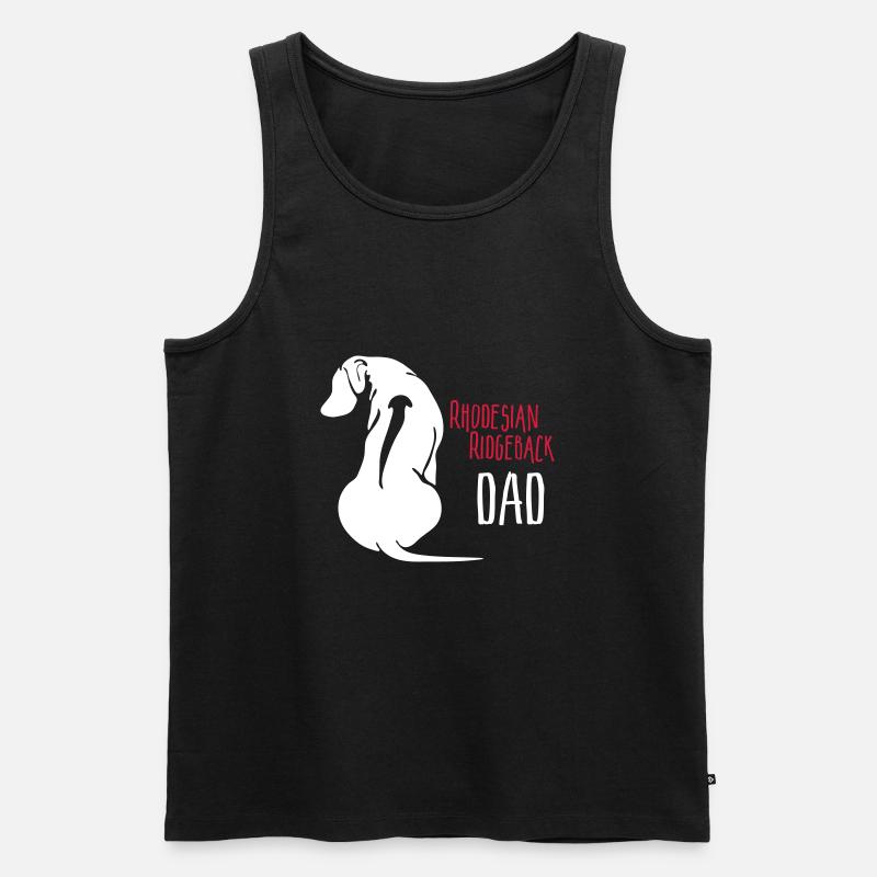 Rhodesian Ridgeback Dad - Men's Premium Organic Tank Top - black