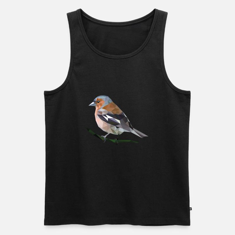 Buchfink - Männer Premium Bio Tank Top - Schwarz