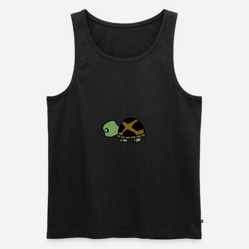 Tierschildkröte 4 - Männer Premium Bio Tank Top - Schwarz