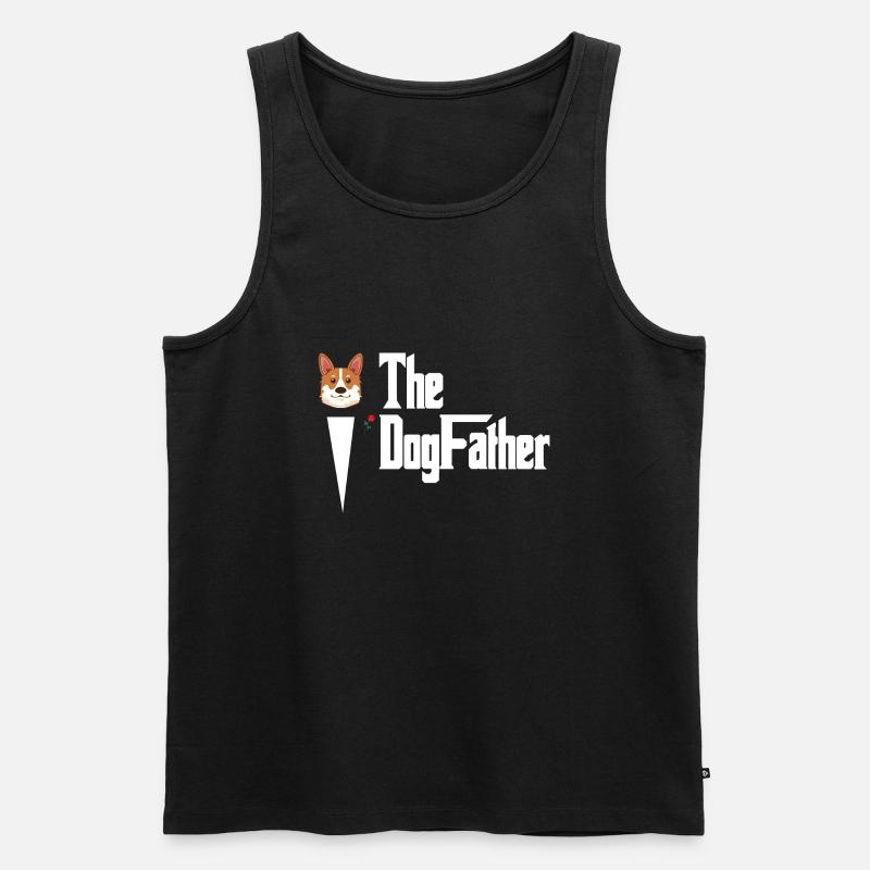 The Dog Father - Männer Premium Bio Tank Top - Schwarz