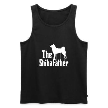 Drôle de Shiba Inu Master Parodie Akita Inu - Débardeur bio Premium Homme - noir - Devant - Michal (187cm)