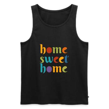 Home Sweet Home - Débardeur bio Premium Homme - noir - Devant - AI Model Male 178 light (178cm)