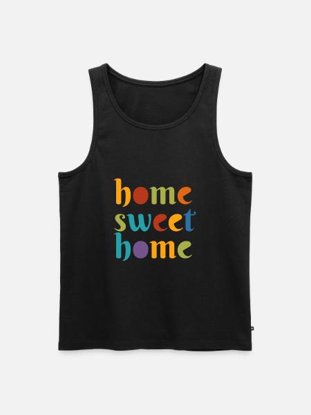 Home Sweet Home - Männer Premium Bio Tank Top - Schwarz