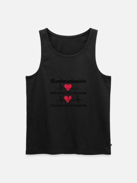Krankenschwester - Männer Premium Bio Tank Top - Schwarz