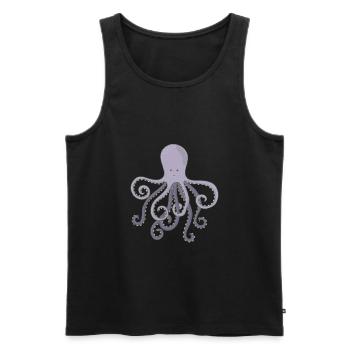 Oktopus Tintenfisch Krake Meerestier Geschenk - Männer Premium Bio Tank Top - Schwarz - Vorne - Michal (187cm)