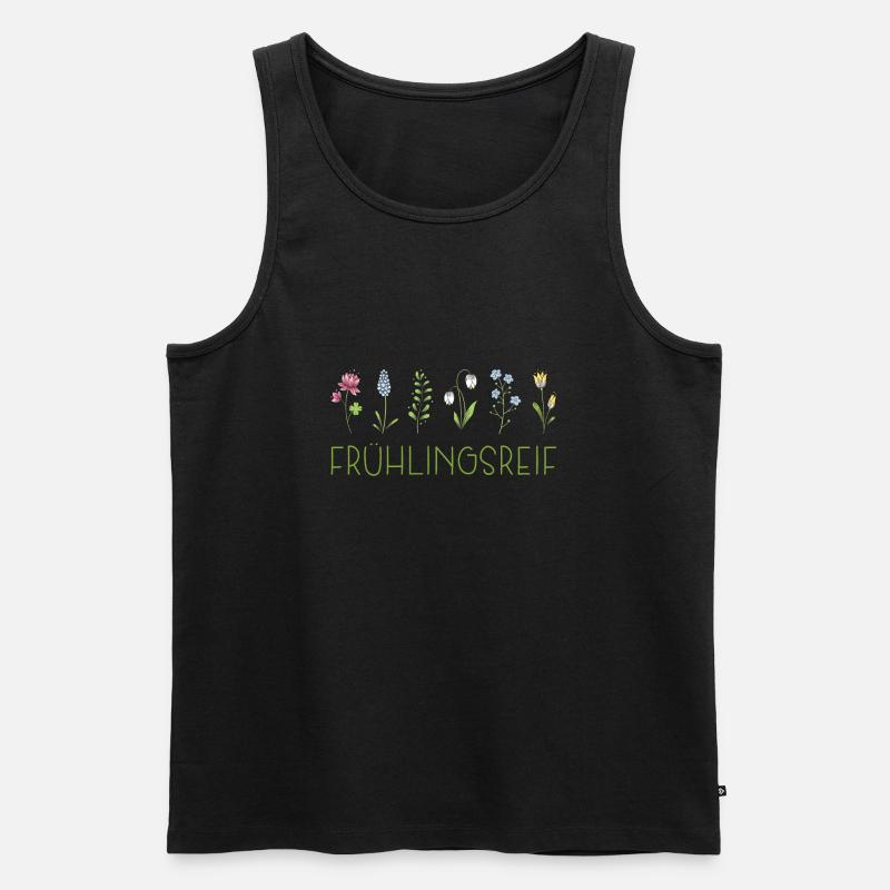 Frühlingsreif - Männer Premium Bio Tank Top - Schwarz