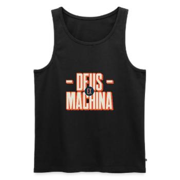 Gift 'Deus Ex Machina', for fans of Theatre - Men's Premium Organic Tank Top - black - Front - Michal (187cm)