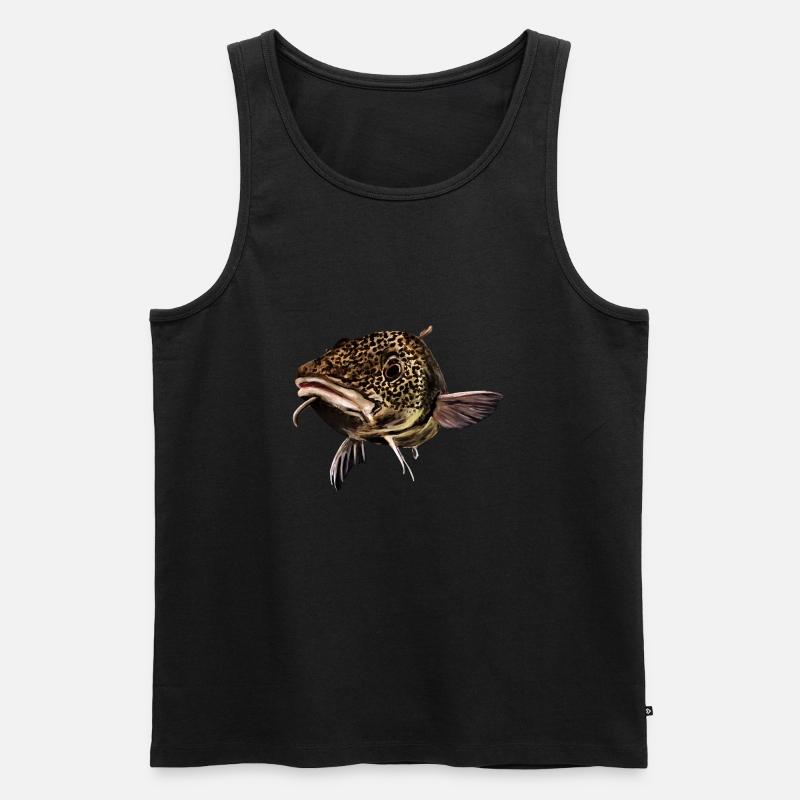 Harald Der Torsk - Männer Premium Bio Tank Top - Schwarz