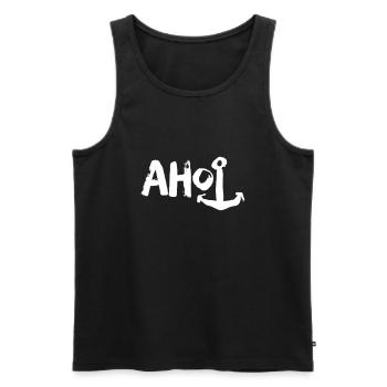 Ahoi - Männer Premium Bio Tank Top - Schwarz - Vorne - Michal (187cm)