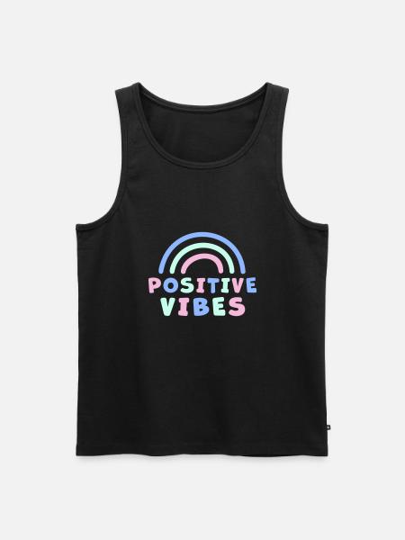 ONDES POSITIVES - Débardeur bio Premium Homme - noir