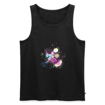 frucht,früchte,zitronen,bananen,zitronen - Männer Premium Bio Tank Top - Schwarz - Vorne - AI Model Male 178 light (178cm)