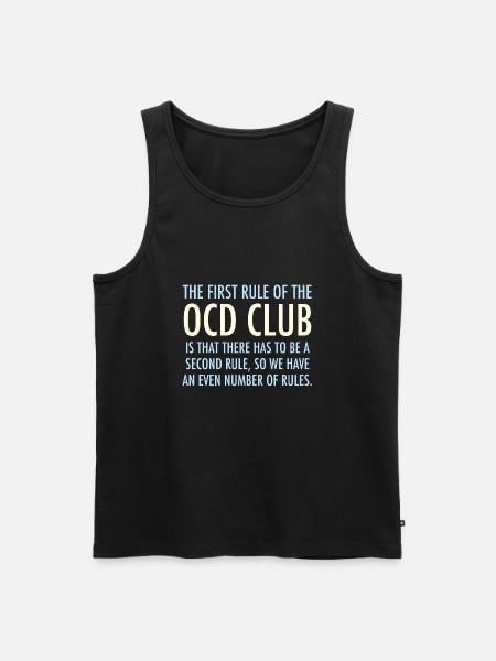 OCD Club - Men's Premium Organic Tank Top - black
