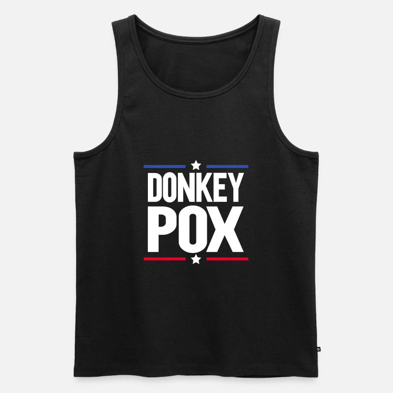 Donkey Pox - Männer Premium Bio Tank Top - Schwarz