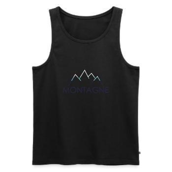 Montagne - Débardeur bio Premium Homme - noir - Devant - Michal (187cm)