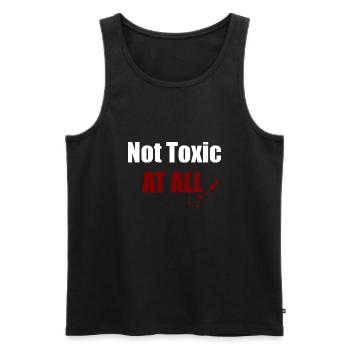 Gamers Outfit - Not Toxic at all - Männer Premium Bio Tank Top - Schwarz - Vorne - Michal (187cm)