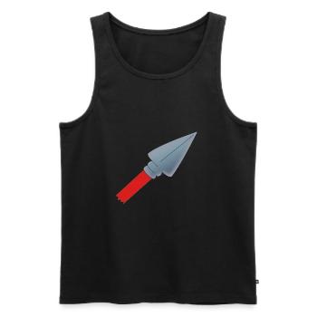 Speer - Männer Premium Bio Tank Top - Schwarz - Vorne - AI Model Male 178 light (178cm)