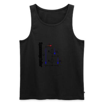 Elektrotechnik Shirt - Männer Premium Bio Tank Top - Schwarz - Vorne - AI Model Male 178 light (178cm)