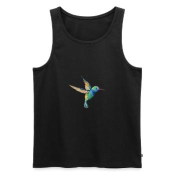 Humming Bird Lovers Bird Watcher Gift Design - Men's Premium Organic Tank Top - black - Front - Michal (187cm)