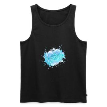 Mandala - Männer Premium Bio Tank Top - Schwarz - Vorne - Michal (187cm)