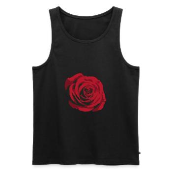 rose - Débardeur bio Premium Homme - noir - Devant - AI Model Male 178 light (178cm)