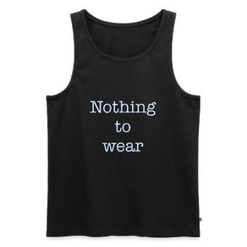 nothing to wear - Débardeur bio Premium Homme - noir - Devant - Michal (187cm)