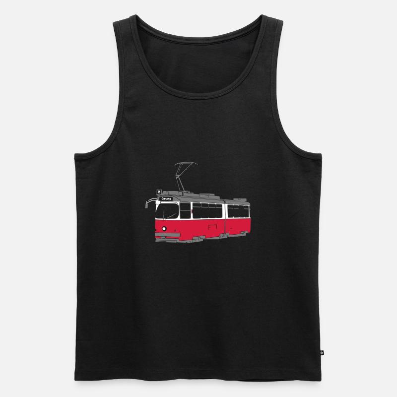 Tramway de Vienne - Débardeur bio Premium Homme - noir