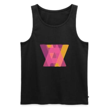 A - Männer Premium Bio Tank Top - Schwarz - Vorne - AI Model Male 178 light (178cm)