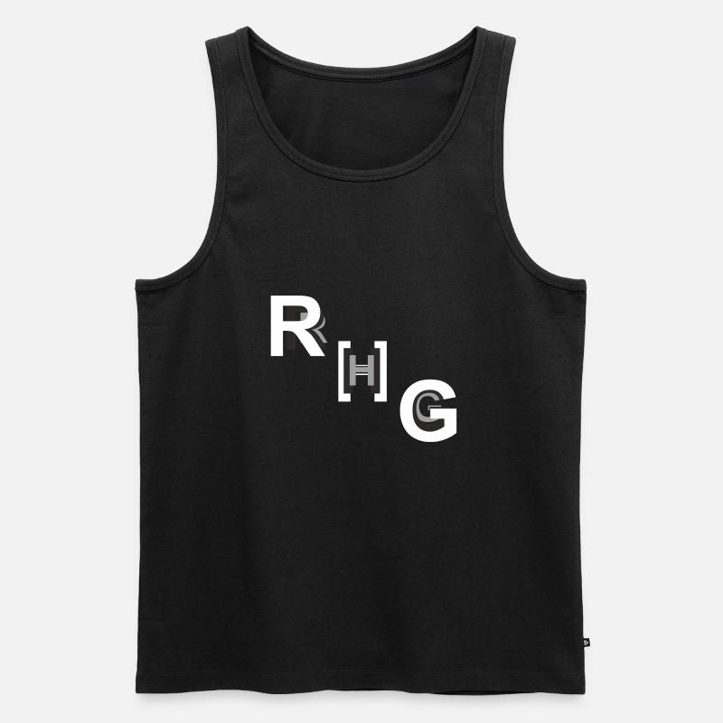 RHG-RH`GAU - Männer Premium Bio Tank Top - Schwarz