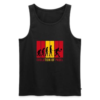 Evolucion Padel Design für alle paddle spanien - Männer Premium Bio Tank Top - Schwarz - Vorne - Michal (187cm)