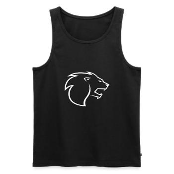 Lionzone - Débardeur bio Premium Homme - noir - Devant - Michal (187cm)