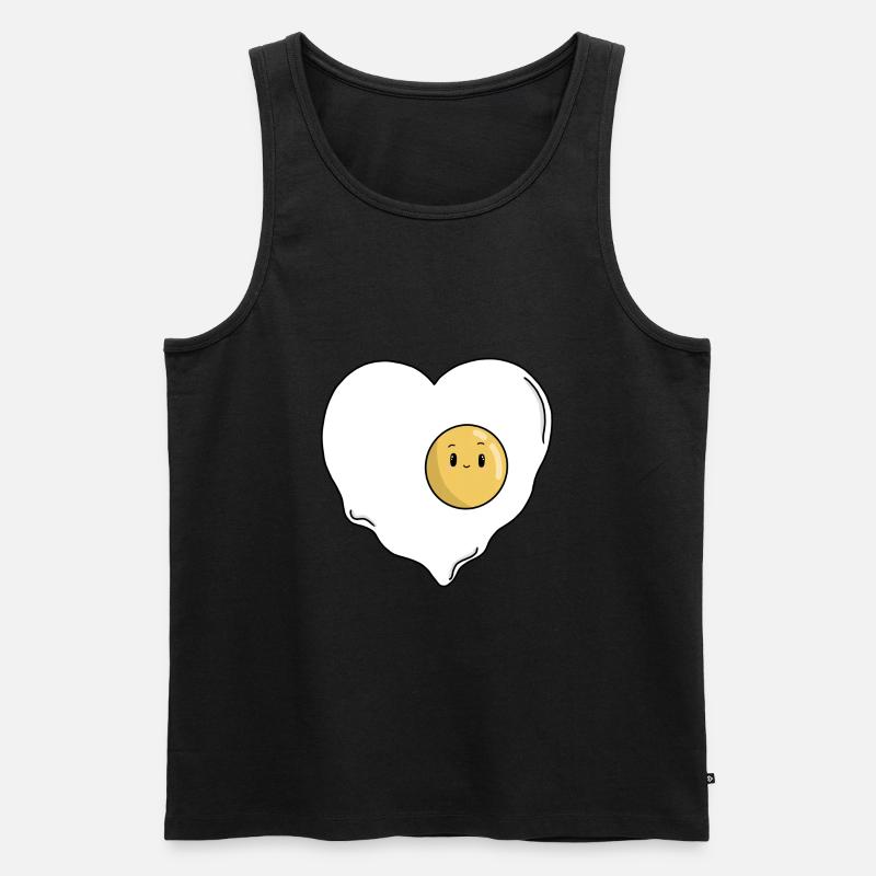 Liebeseier - Männer Premium Bio Tank Top - Schwarz