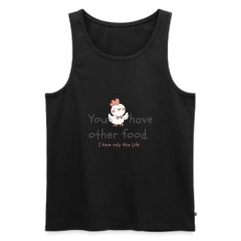 Vegan Vegan Veganism Saying Vegan Sayings - Men's Premium Organic Tank Top - black - Front - Michal (187cm)