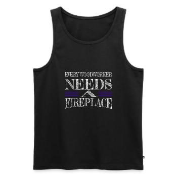 love axes safety helmet - Men's Premium Organic Tank Top - black - Front - Michal (187cm)