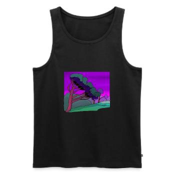 strauecher buesche shrubbery garten garden plants1 - Männer Premium Bio Tank Top - Schwarz - Vorne - Michal (187cm)