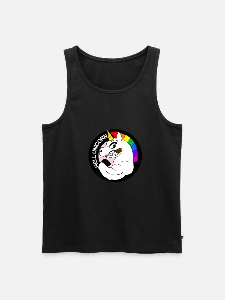 Einhorn - Männer Premium Bio Tank Top - Schwarz