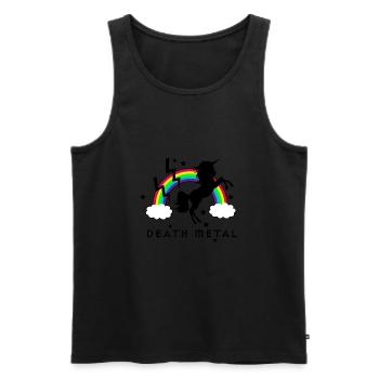 Death Metal Licorne - Débardeur bio Premium Homme - noir - Devant - Michal (187cm)