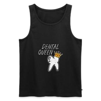 dentist - Men's Premium Organic Tank Top - black - Front - AI Model Male 178 light (178cm)
