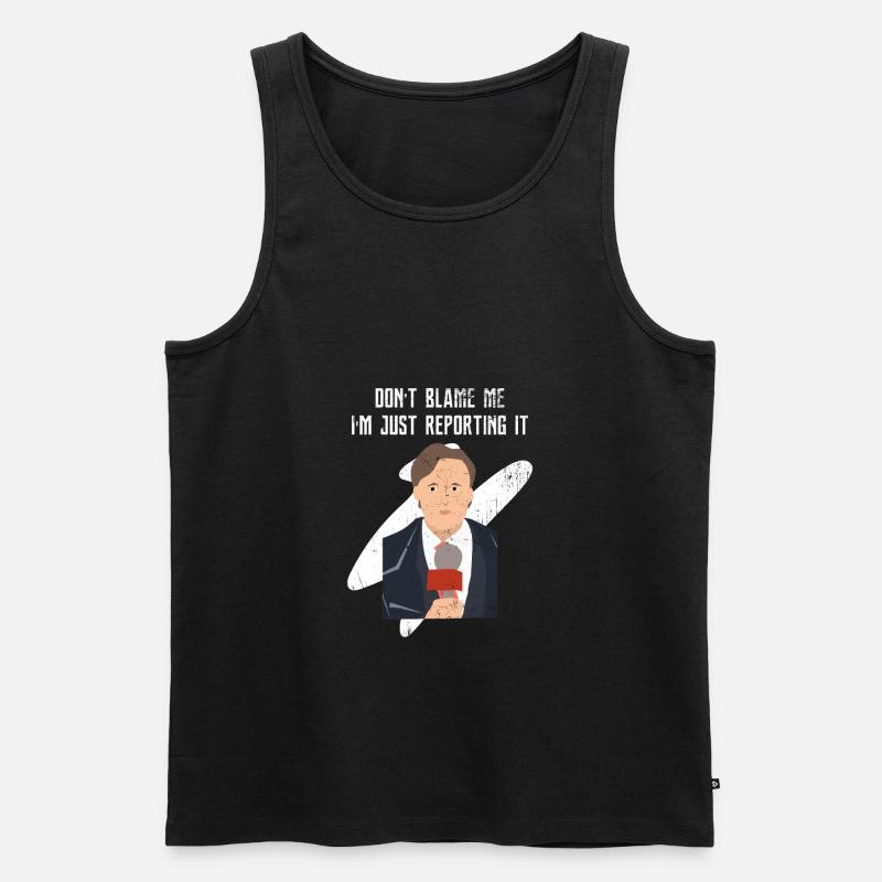 Reporter Journalist - Männer Premium Bio Tank Top - Schwarz